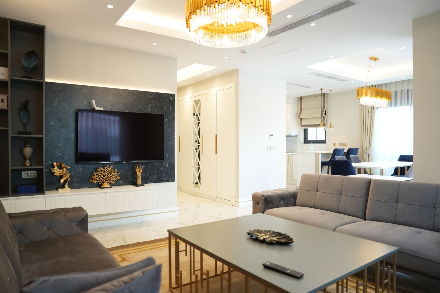 Belek Granada Residence’ta Satılık  Akıllı Ev Sistemli 4+1 Villa - Resim 3