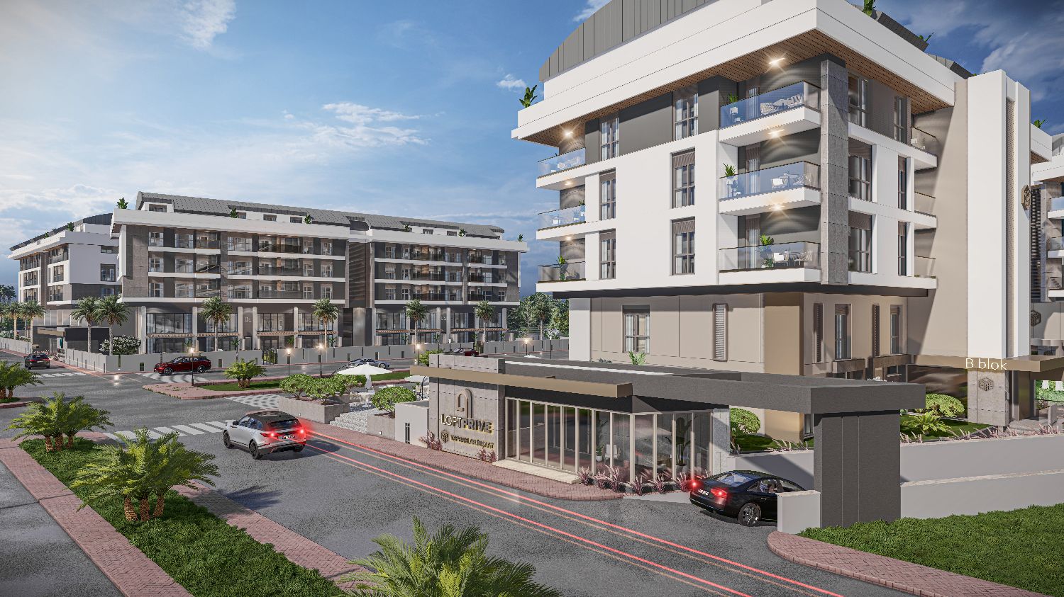 1+1 Modern Apartment in Loft Prive Konyaalti – Pool, SPA, Security - Resim 2