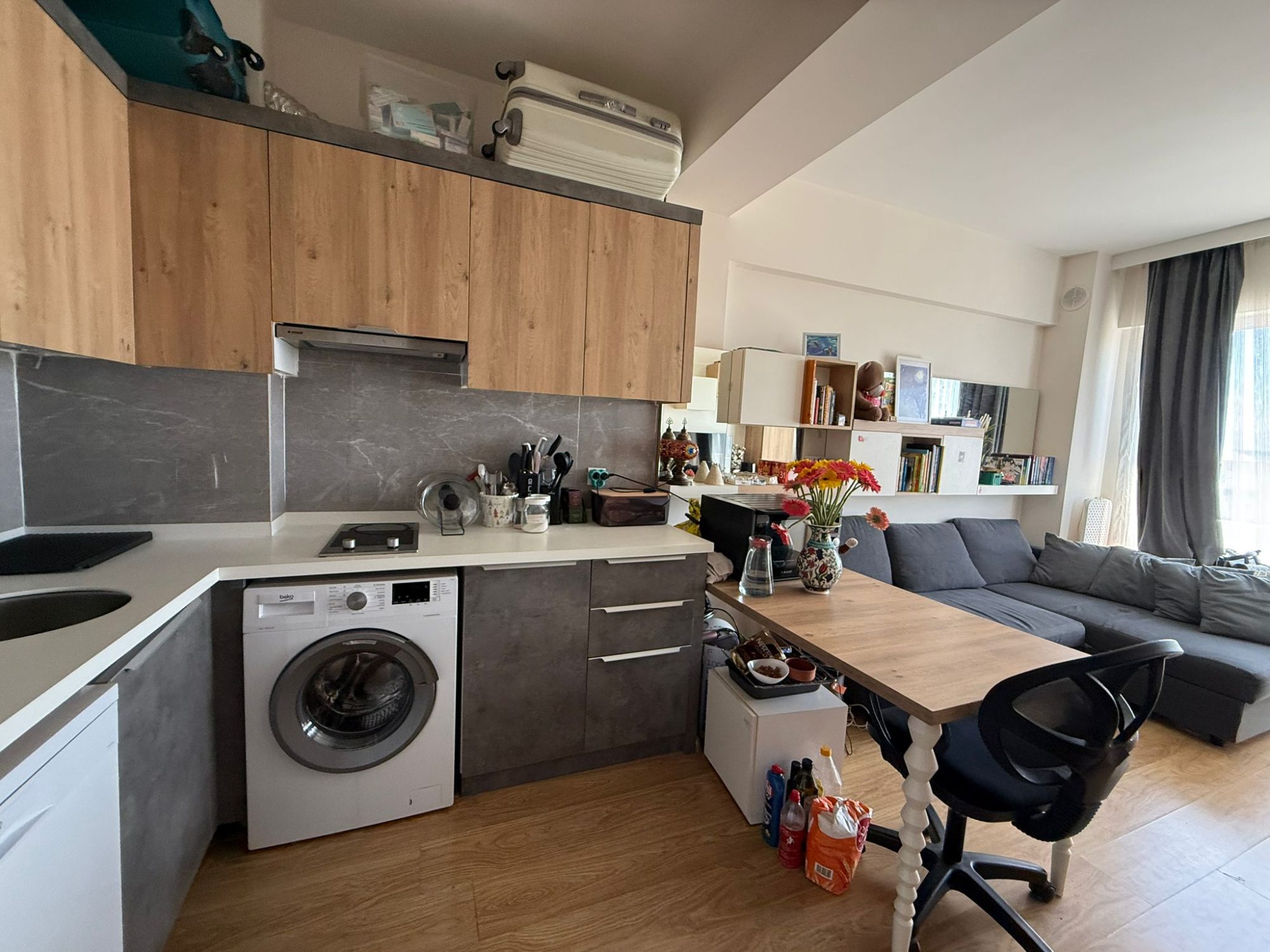 Kepez Güneş Mahallesı Ekpa 1207'de Full Eşyalı 1+1 Satılık Daire - Resim 3
