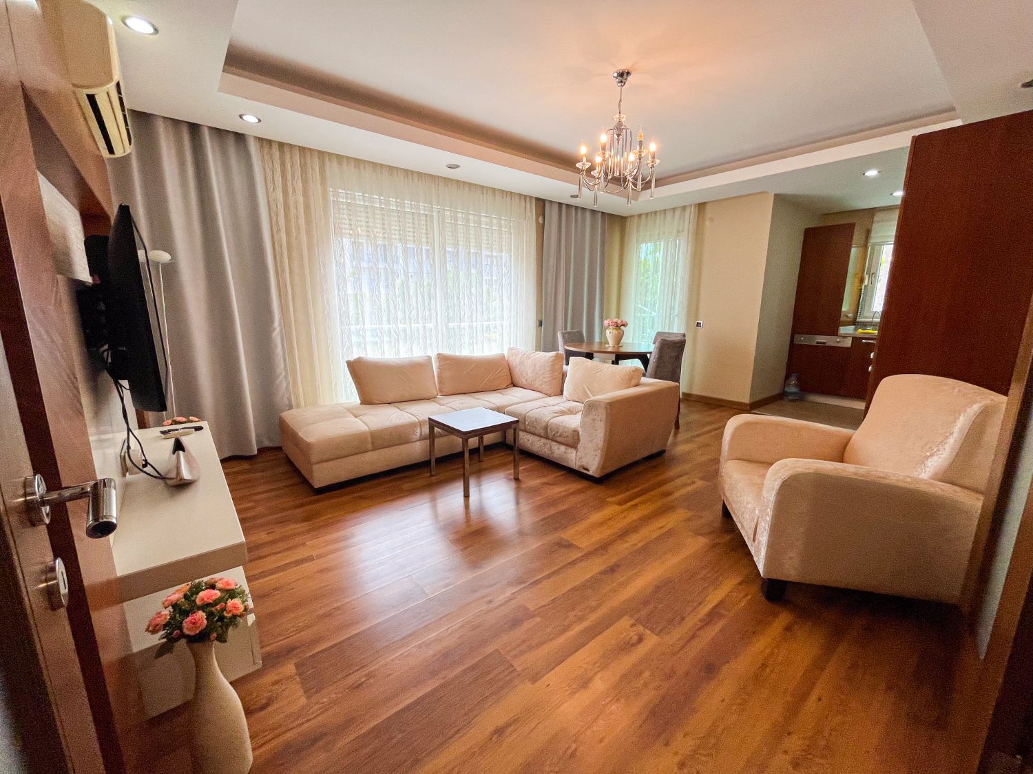 Furnished 2+1 Apartment in Kınacı Residence, Liman – Pool & Security - Resim 7