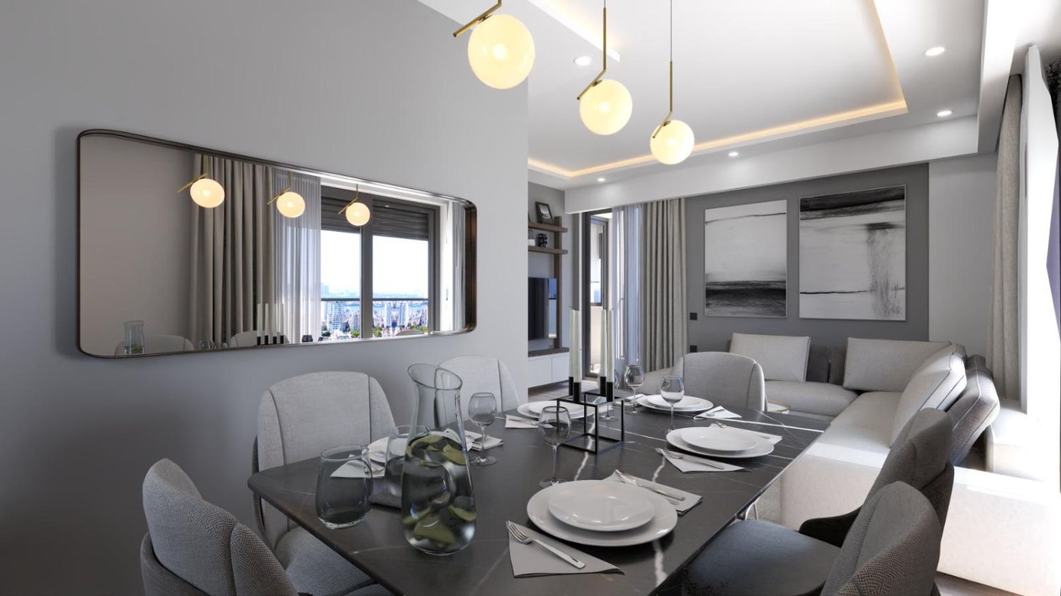 Modern Luxury 4+1 Duplex Apartment in Cumhuriyet | 147 m² Net - Resim 12