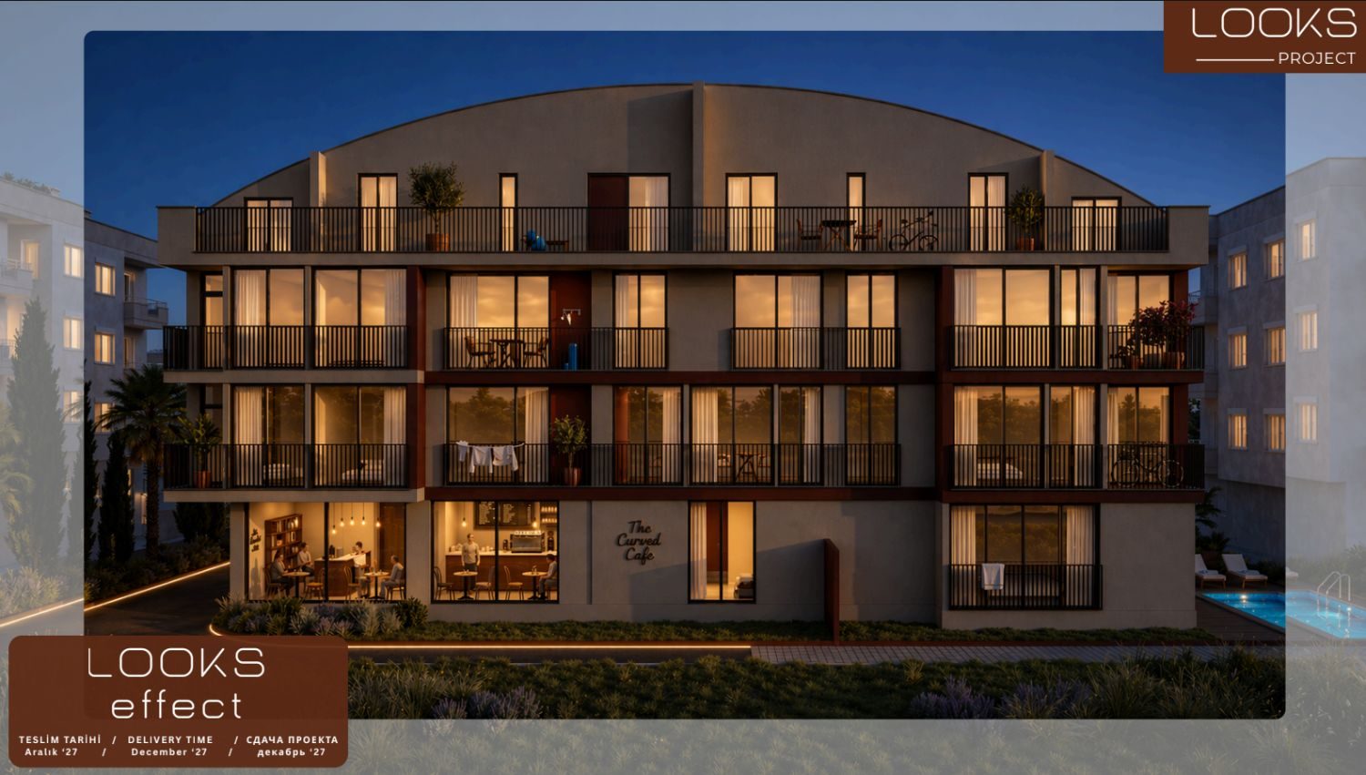 Looks Effect Antalya | Şirinyalı'da | Aralık 2027 Teslim Satılık 1+1 ve 3+1 Dubleks Akıllı Daireler - Resim 2