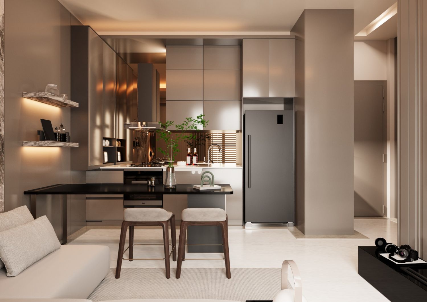 Nefes Moda Antalya Havuzlu, Akıllı Sistemli 1+1 Daire - Resim 4