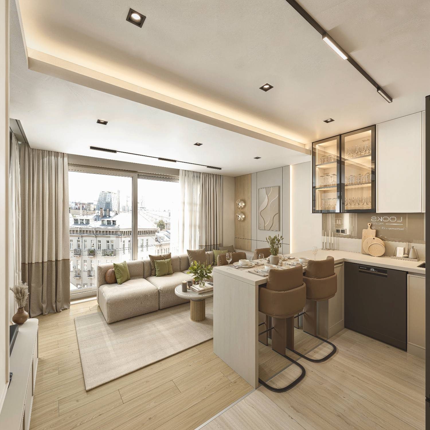 Looks Vita Antalya | Zerdalilik'te | Aralık 2027 Teslim Satılık  2+1 ve 3+1 Dubleks Akıllı Daireler - Resim 15