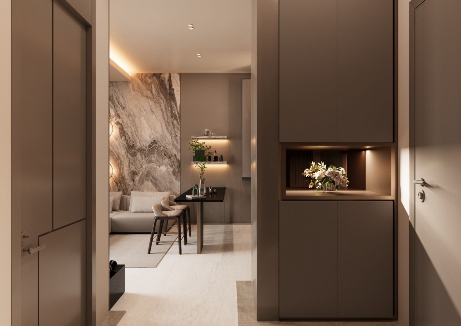 Nefes Moda Antalya Havuzlu, Akıllı Sistemli 1+1 Daire - Resim 5