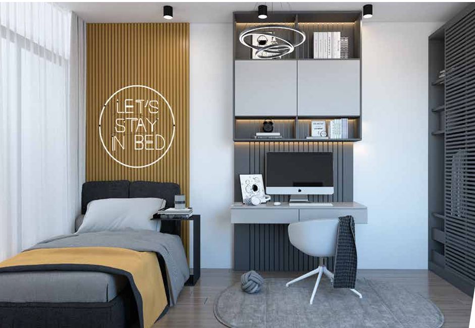 Nefes Bahçe 3+1 Daire Modern Site İçinde Daire – Açık/Kapalı Havuz, Güvenlik, Spor Alanları - Resim 15