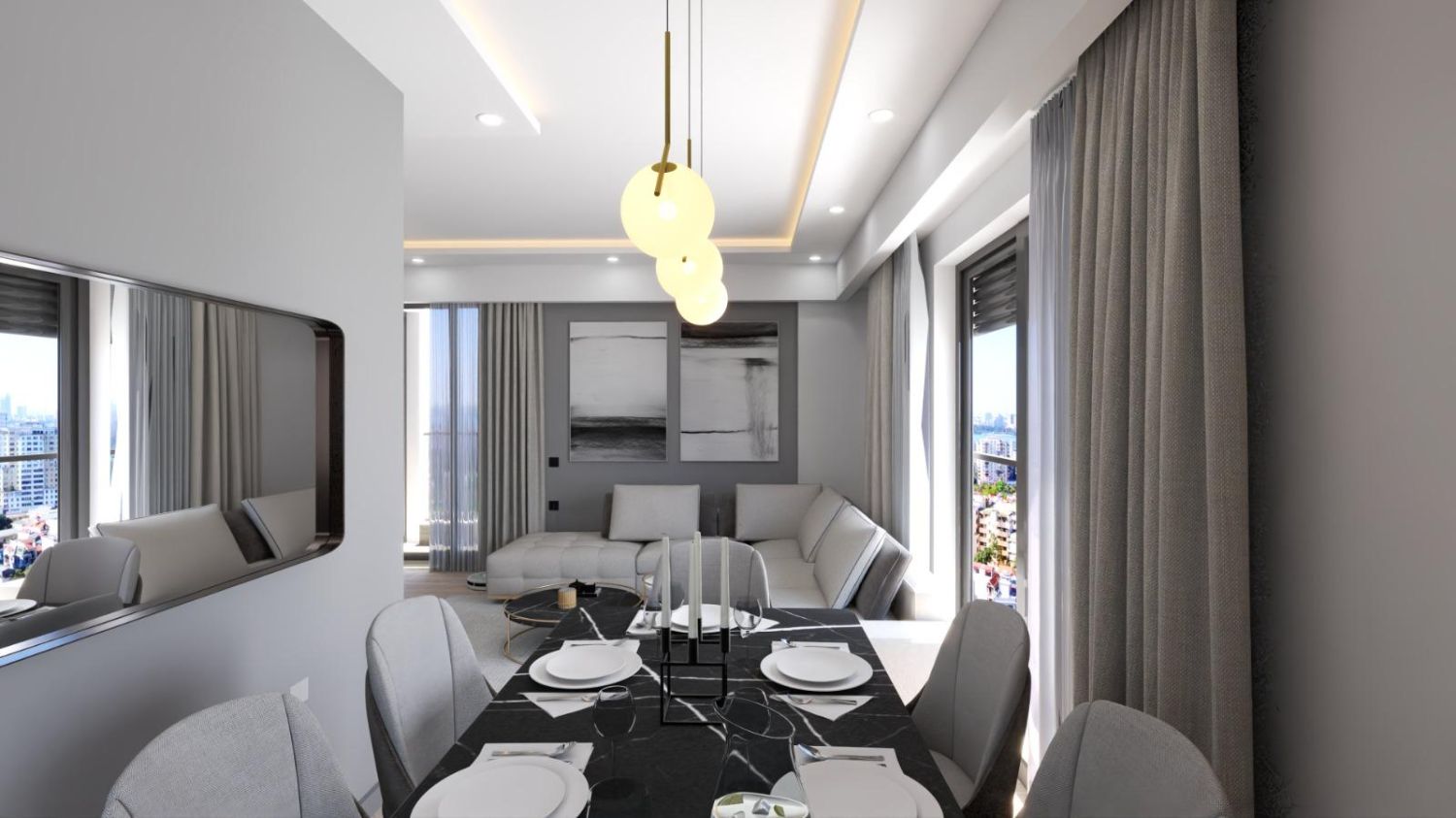 Modern Luxury 4+1 Duplex Apartment in Cumhuriyet | 147 m² Net - Resim 11