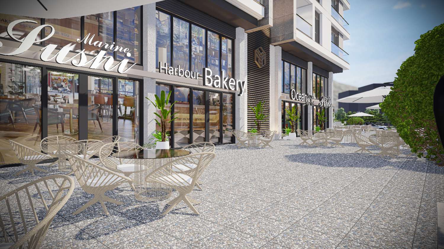 1+1 Modern Apartment in Loft Prive Konyaalti – Pool, SPA, Security - Resim 9