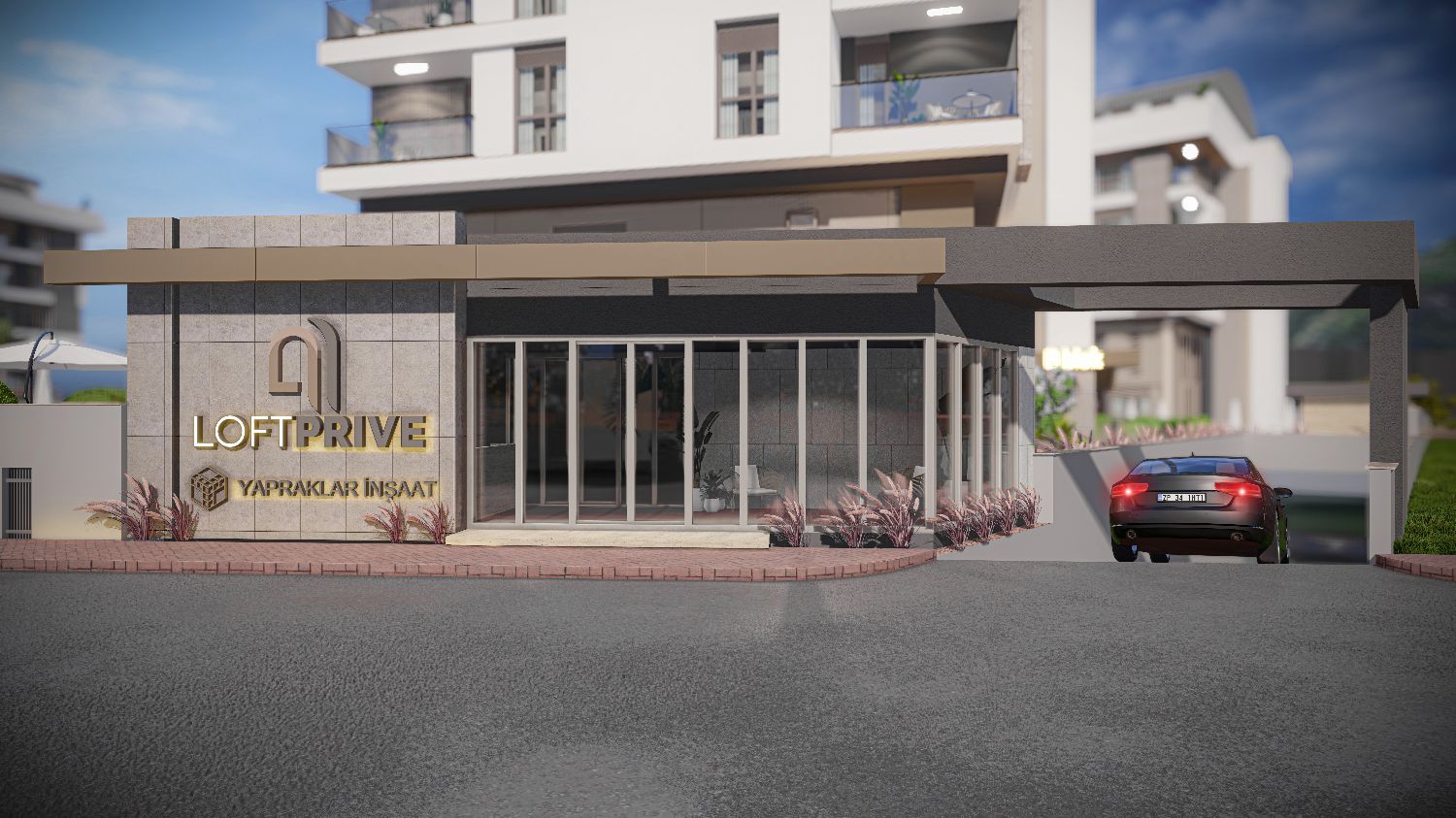 1+1 Modern Apartment in Loft Prive Konyaalti – Pool, SPA, Security - Resim 3