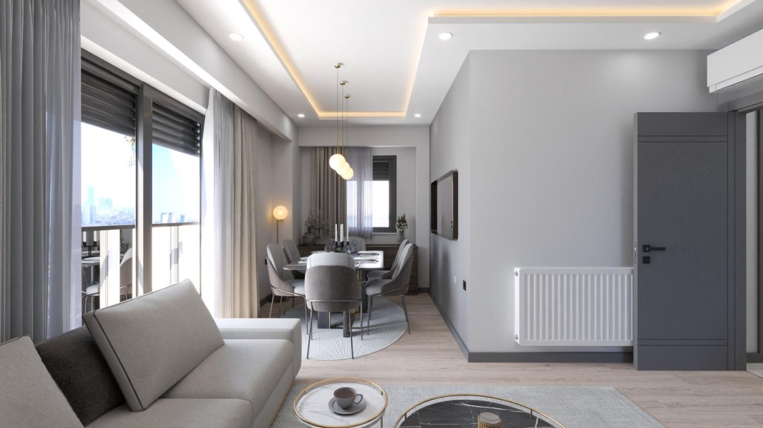 Modern Luxury 4+1 Duplex Apartment in Cumhuriyet | 147 m² Net - Resim 8