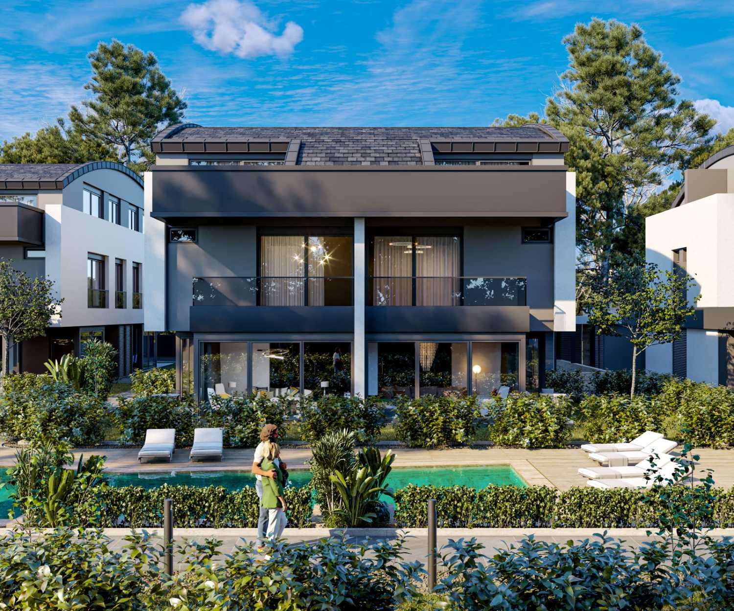 Konyaaltı Emerald Hill’de 3 Farklı Tip Lüks Villalar – Havuzlu & Bahçeli - Resim 4