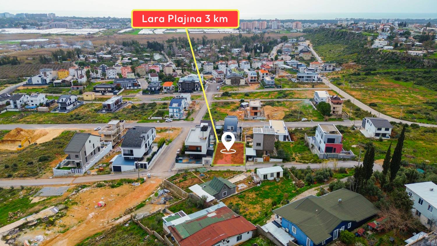 421 m² Sea View Villa Plot for Sale in Muratpaşa Ermenek - Resim 4