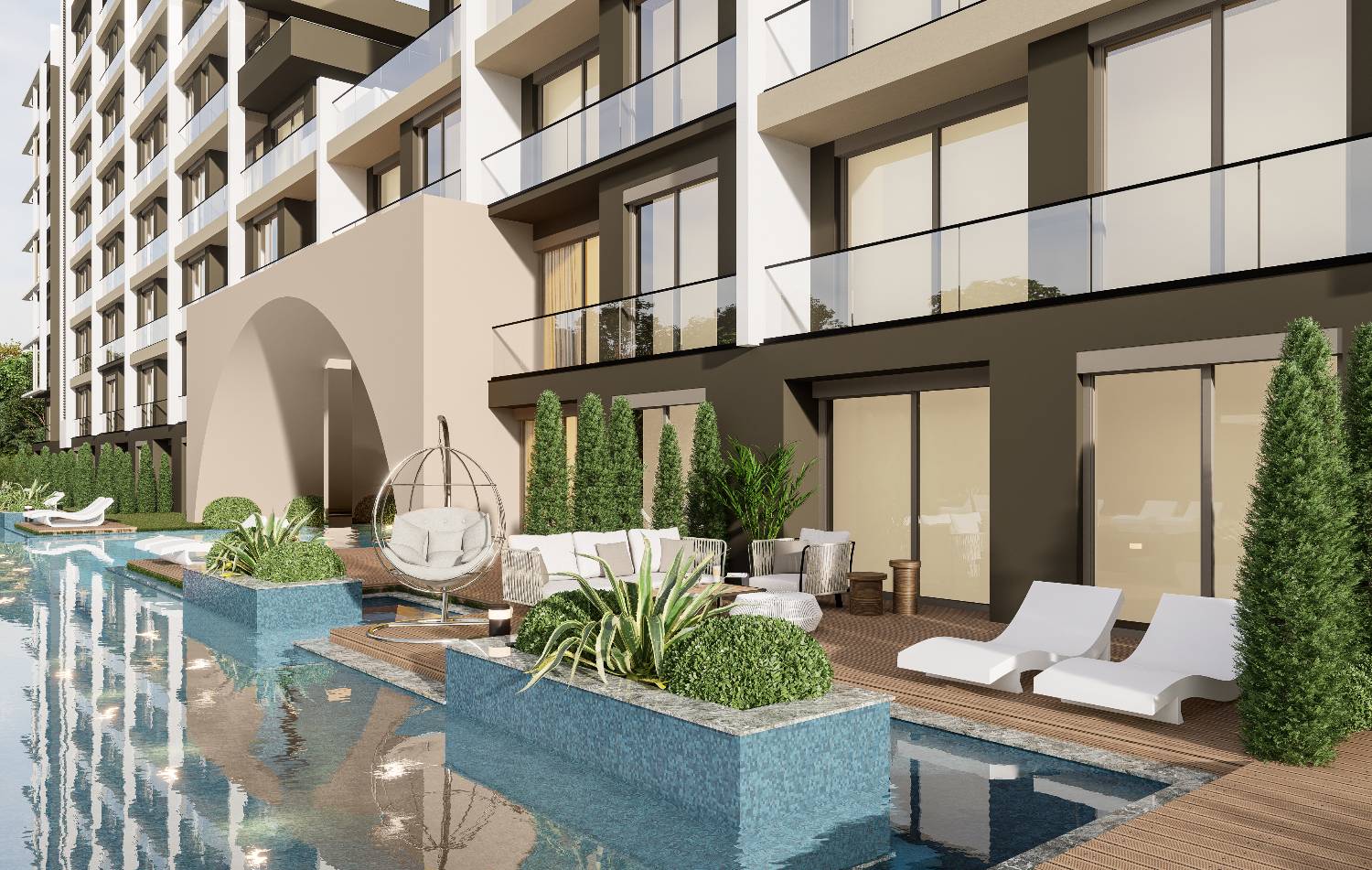 Modern 1+1 Apartment with Pool in Antalya Altıntaş – Verado Construction - Resim 3