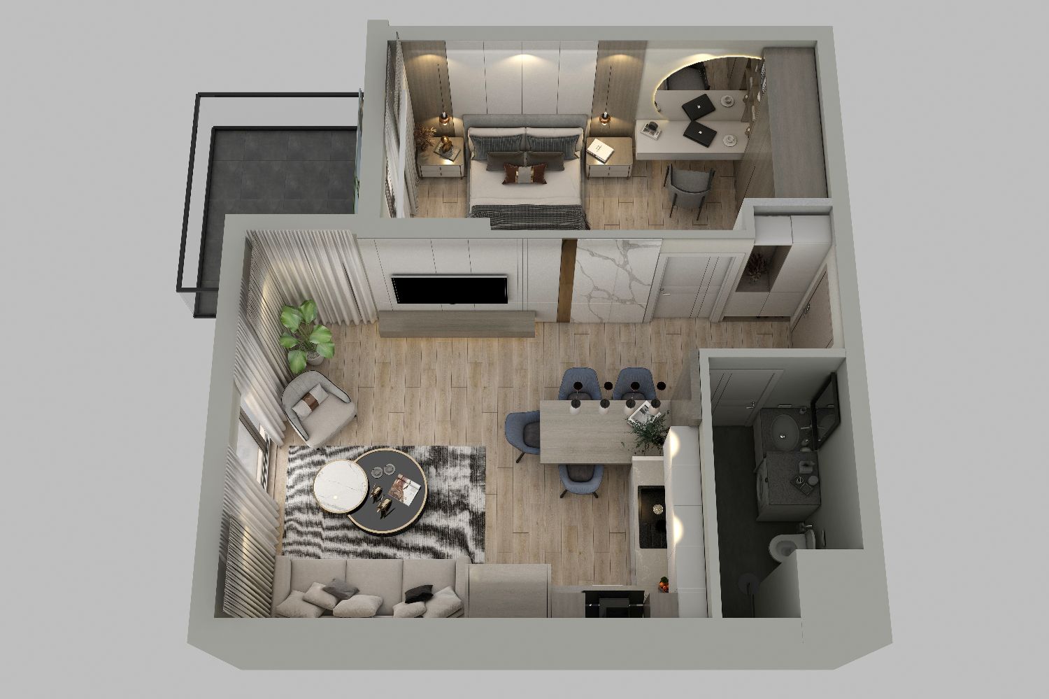 Loft Marine Konyaaltı – 1+1, 2+1 ve Dubleks 3+1 Daireler - Resim 7