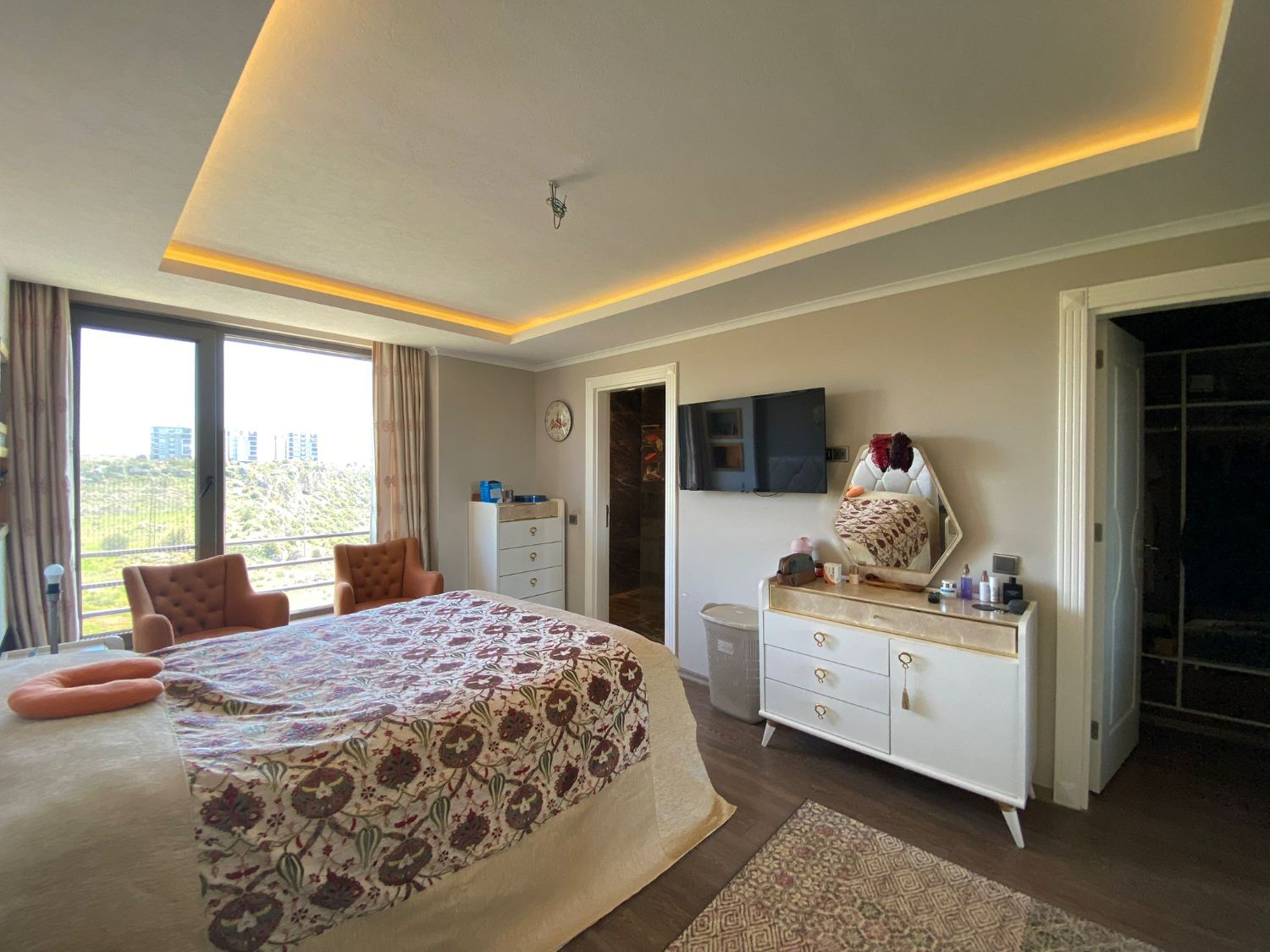 De’Luxe Sitesinde Deniz ve Şehir Manzaralı 4+1 Lüks Daire – Antalya - Resim 21