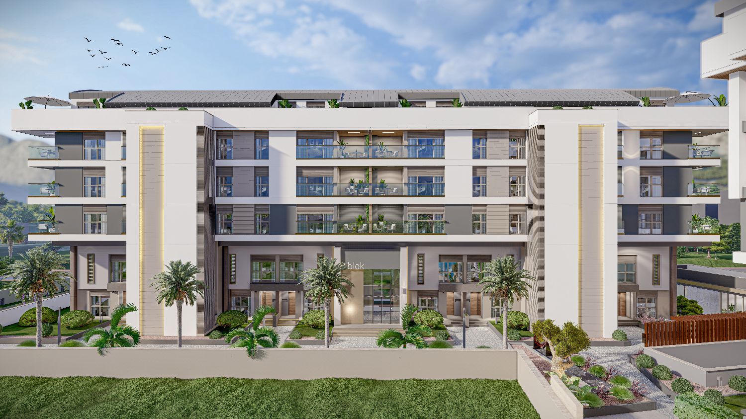 Loft Royal Sitesi 1+1 Daire – Lüks Sosyal Alanlar, Kapalı Otopark, Spa - Resim 7