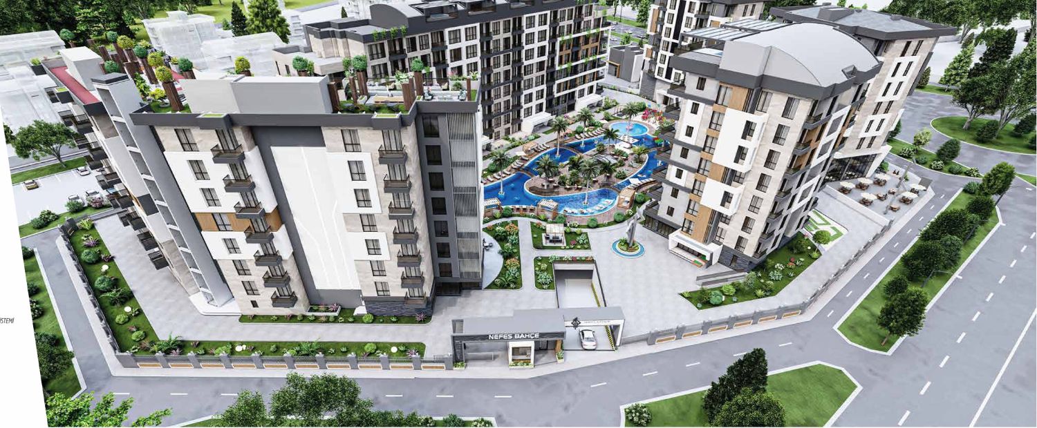 Antalya Nefes Bahçe 4+1 Satılık Daire – 190 m², Havuz & Güvenlik
