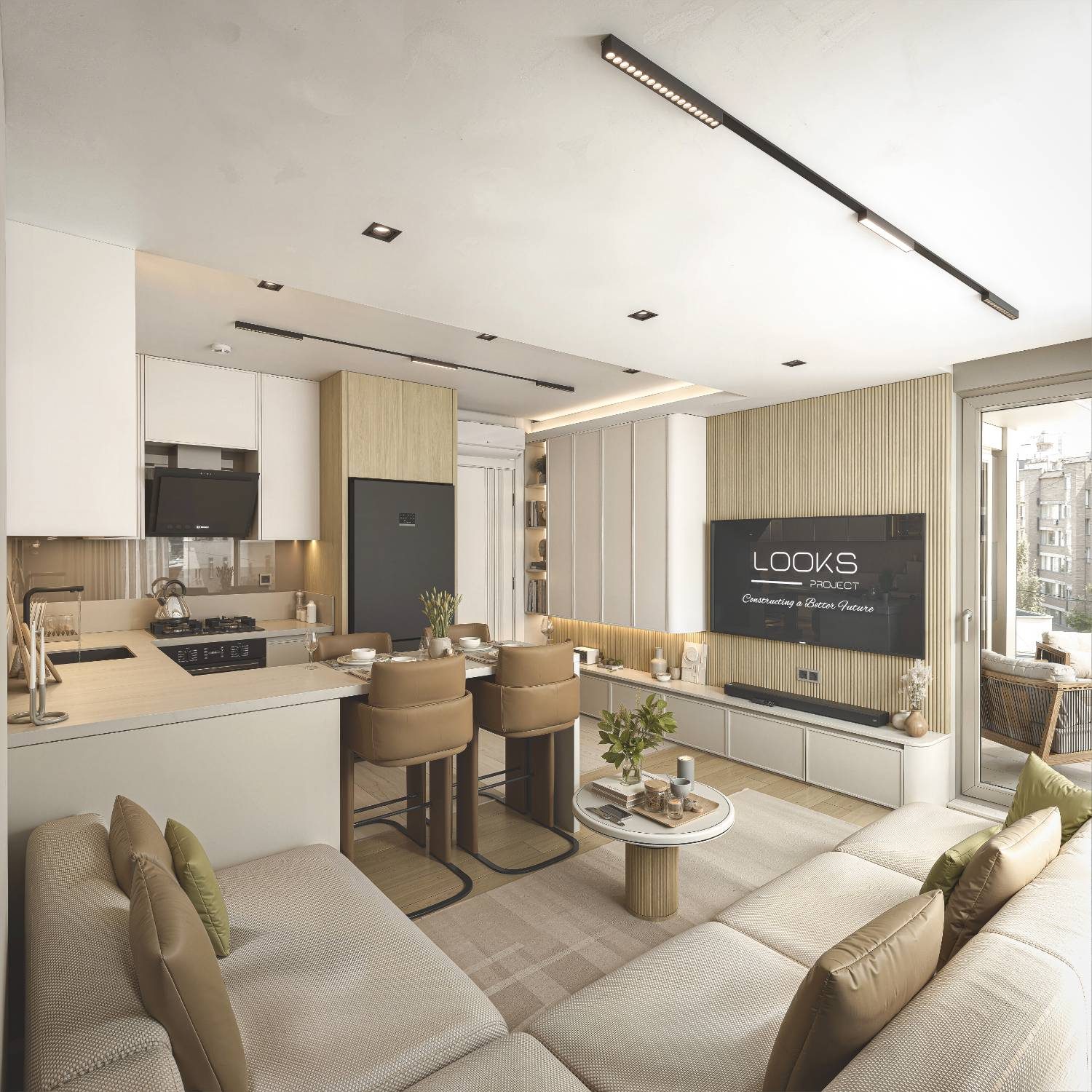 Looks Vita Antalya | Zerdalilik'te | Aralık 2027 Teslim Satılık  2+1 ve 3+1 Dubleks Akıllı Daireler - Resim 14