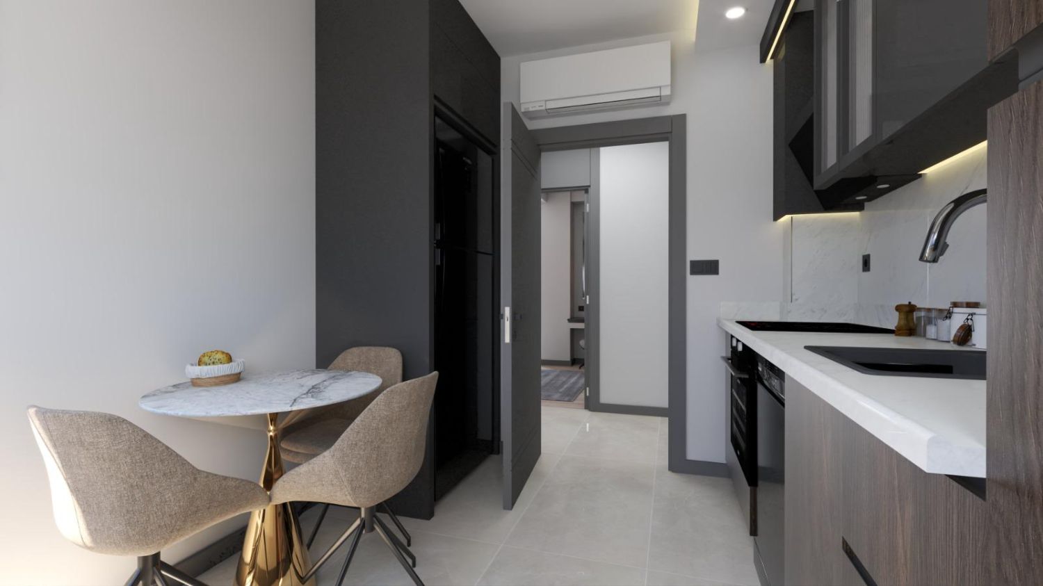 Modern Luxury 4+1 Duplex Apartment in Cumhuriyet | 147 m² Net - Resim 13