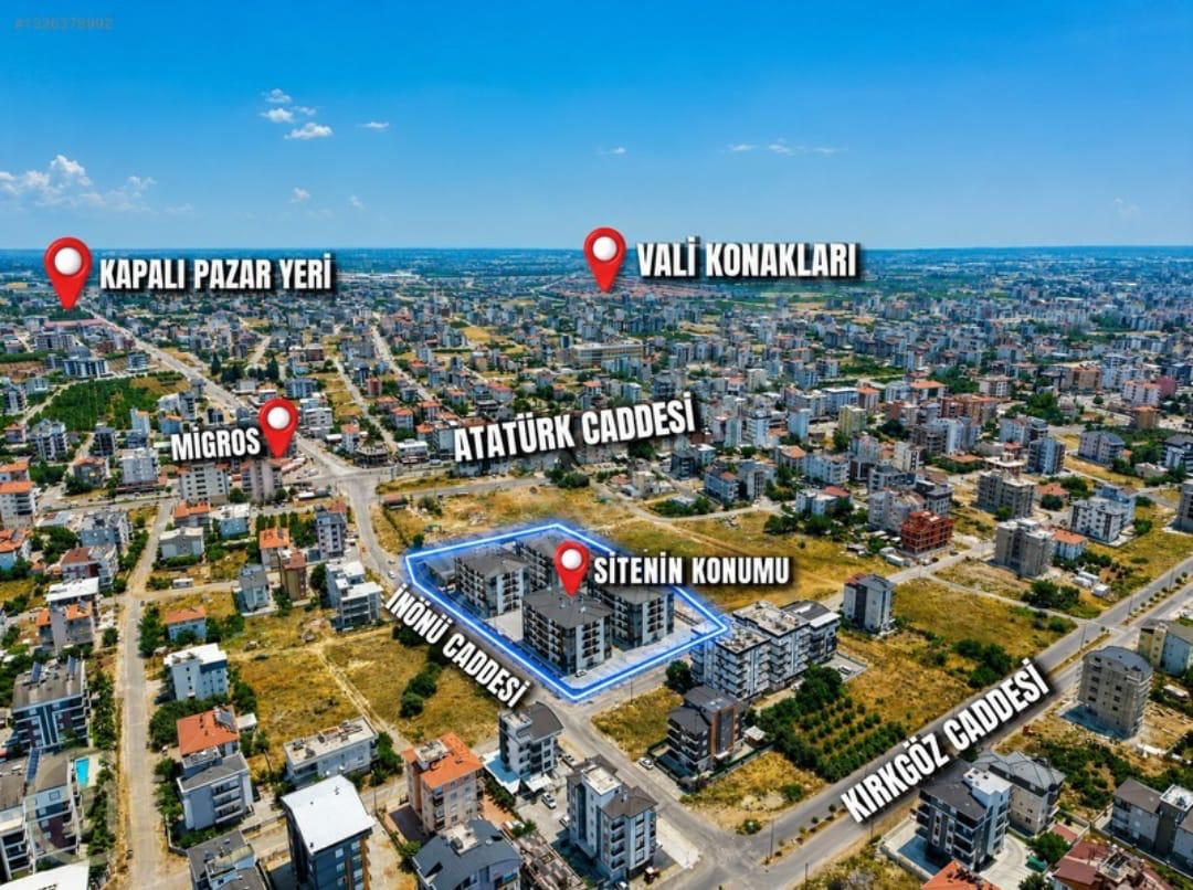 Triada Akdeniz Döşemealtı Yeniköy'de 1+1 Eşyalı Kiralık Daire - Resim 5