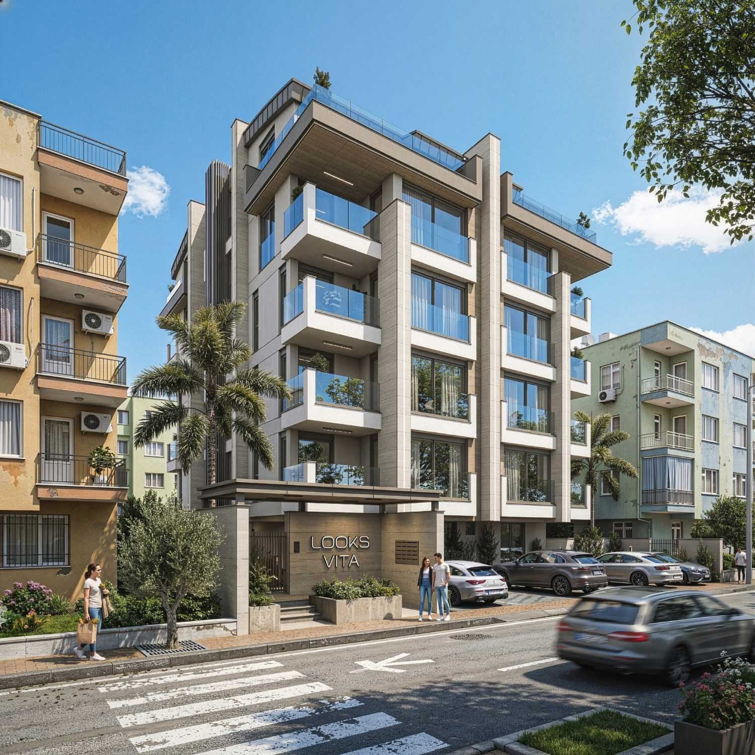 Looks Vita Antalya | Zerdalilik'te | Aralık 2027 Teslim Satılık  2+1 ve 3+1 Dubleks Akıllı Daireler - Resim 27