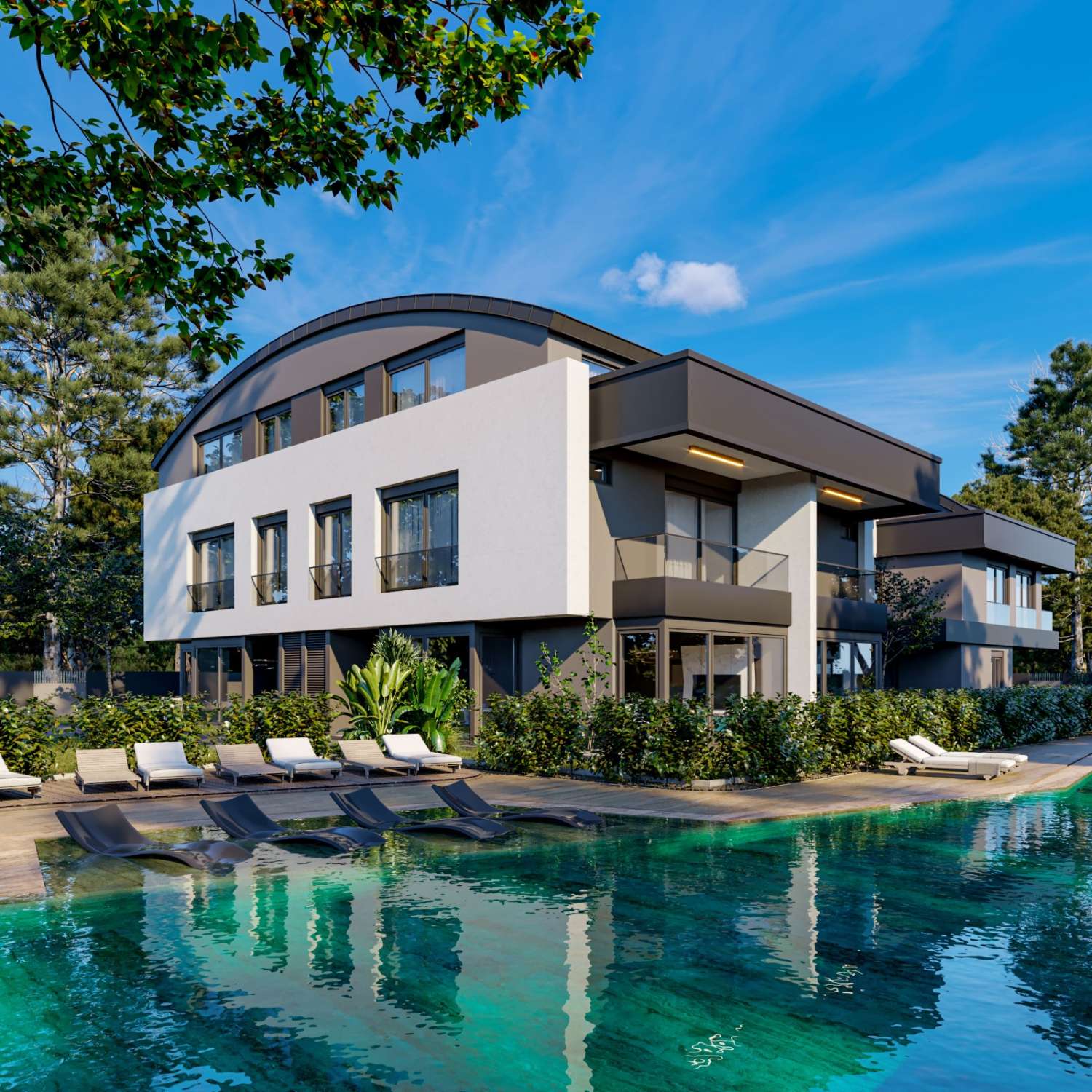 3 Types of Luxury Villas in Emerald Hill Konyaaltı – Pool & Garden