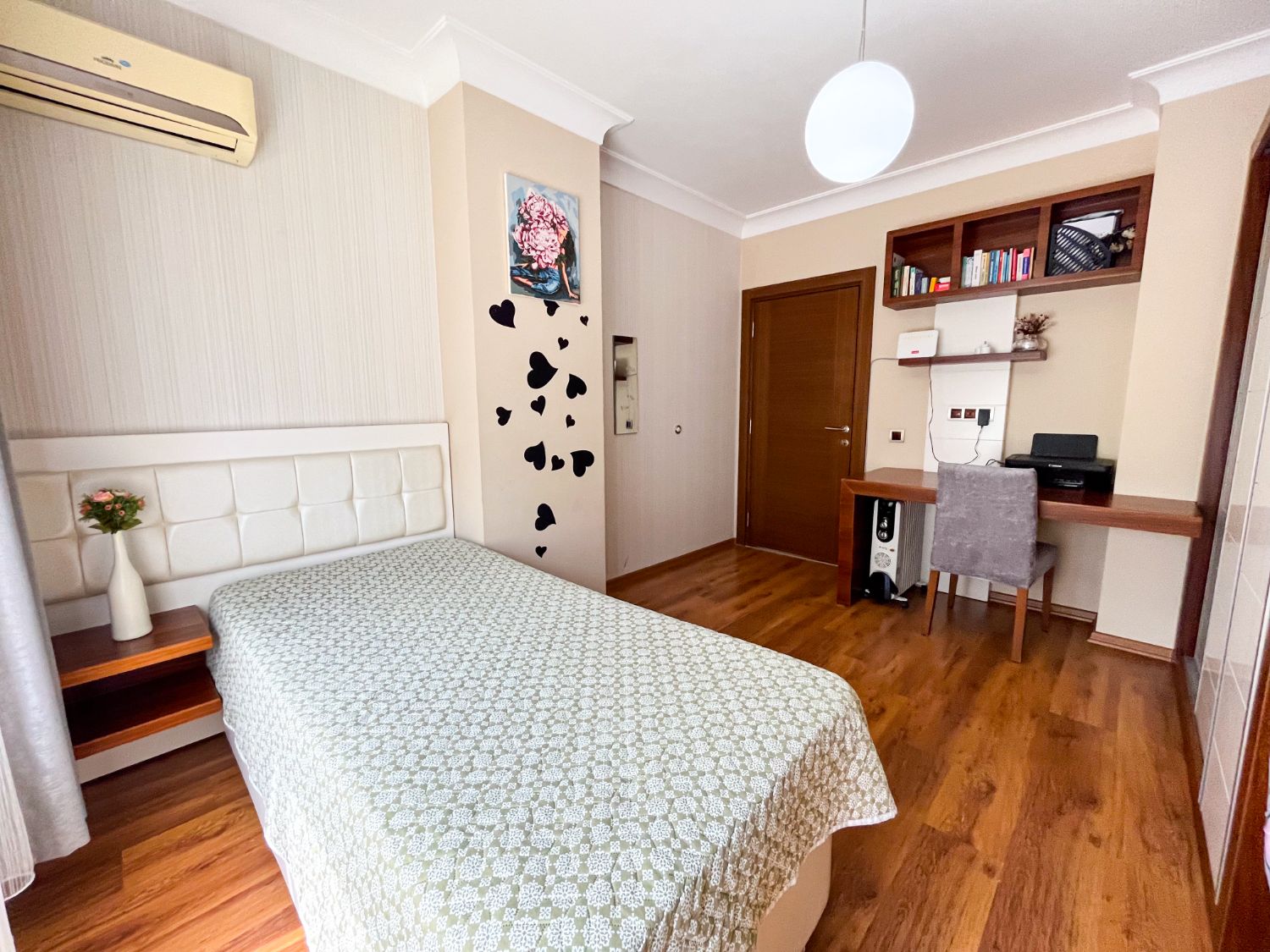 Furnished 2+1 Apartment in Kınacı Residence, Liman – Pool & Security - Resim 9