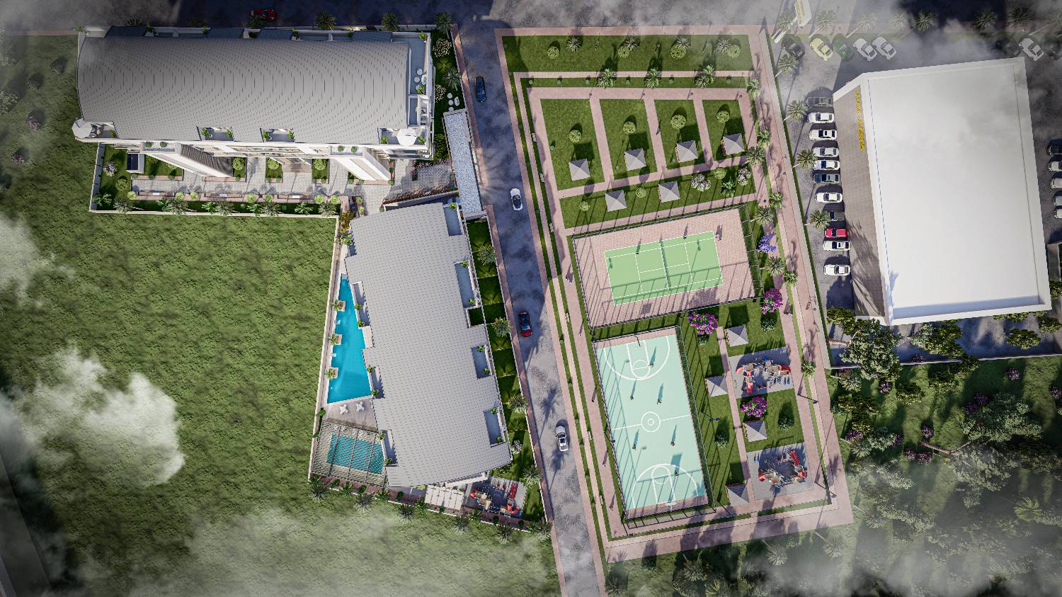 Loft Royal Sitesi 1+1 Daire – Lüks Sosyal Alanlar, Kapalı Otopark, Spa - Resim 11