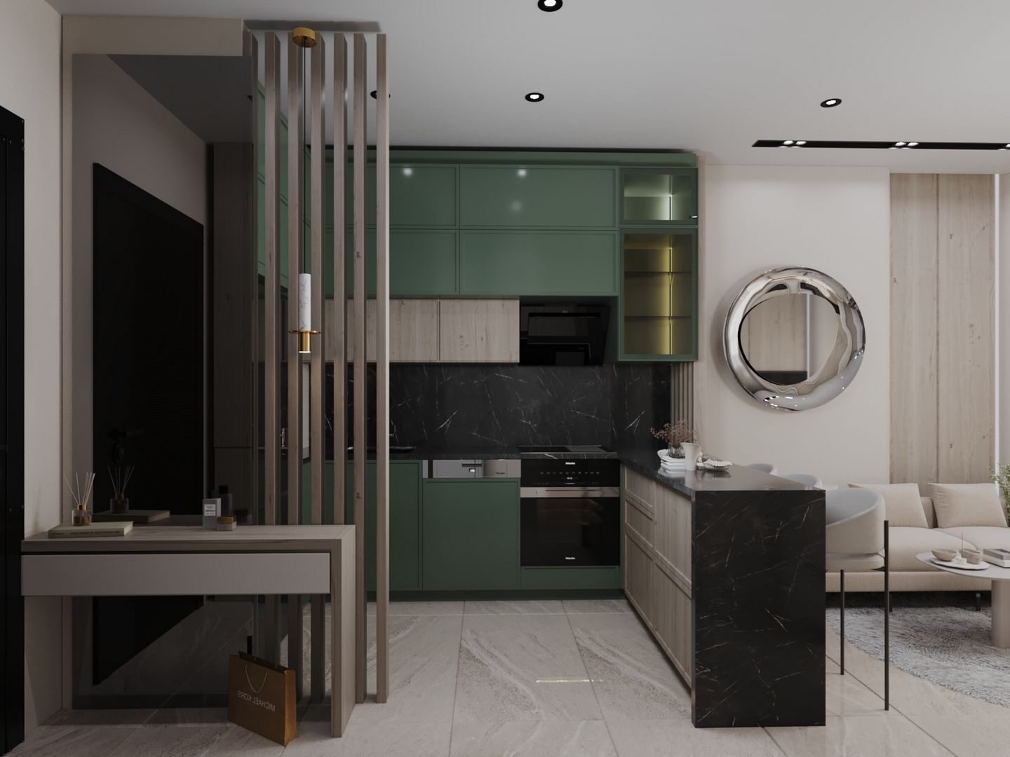 1+1 Apartment in Mansion Life, Altıntaş – New Project with Pool & Security - Resim 8